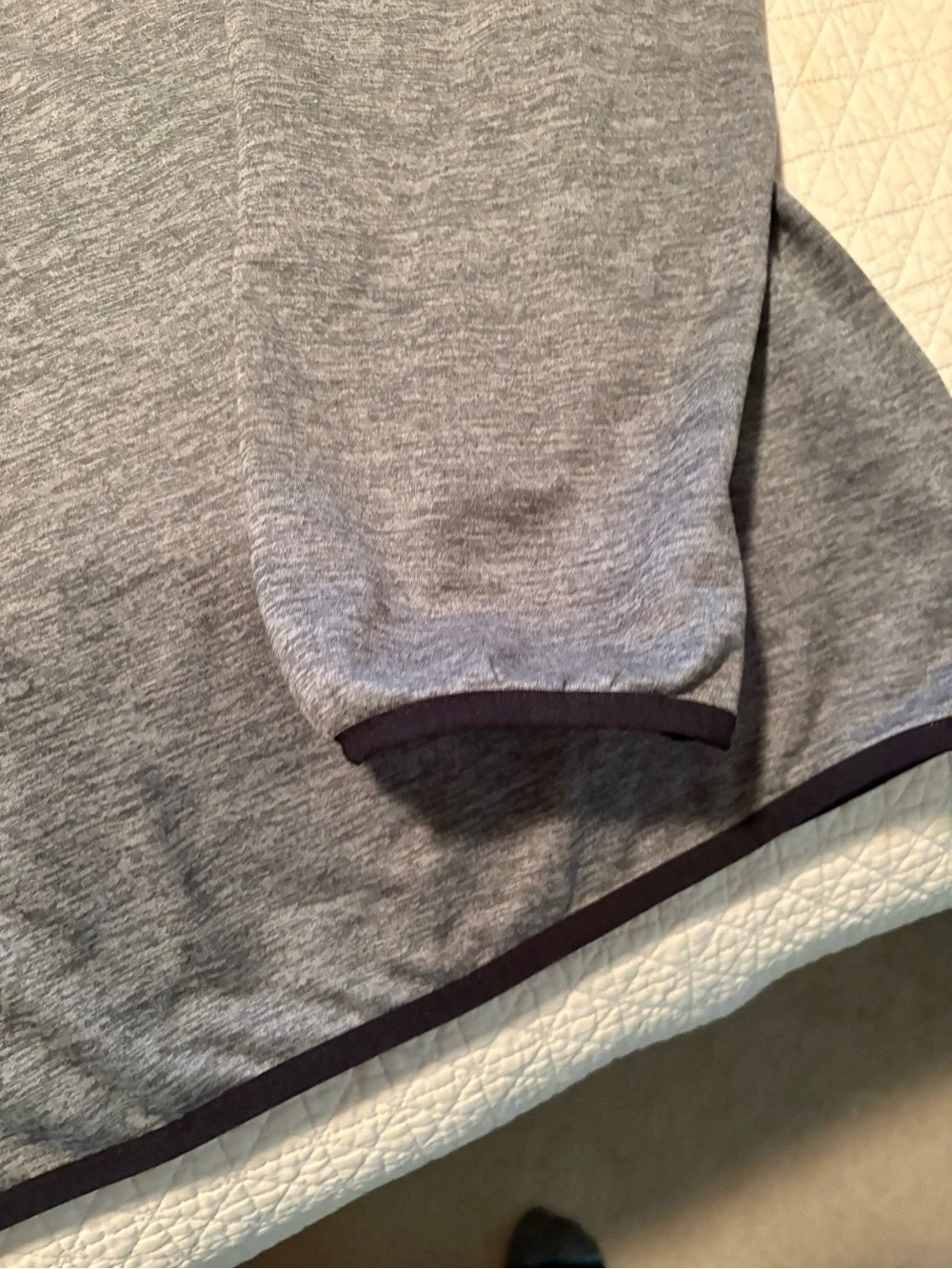The North Face Men's Heather Gray Quarter-Zip Pullover
